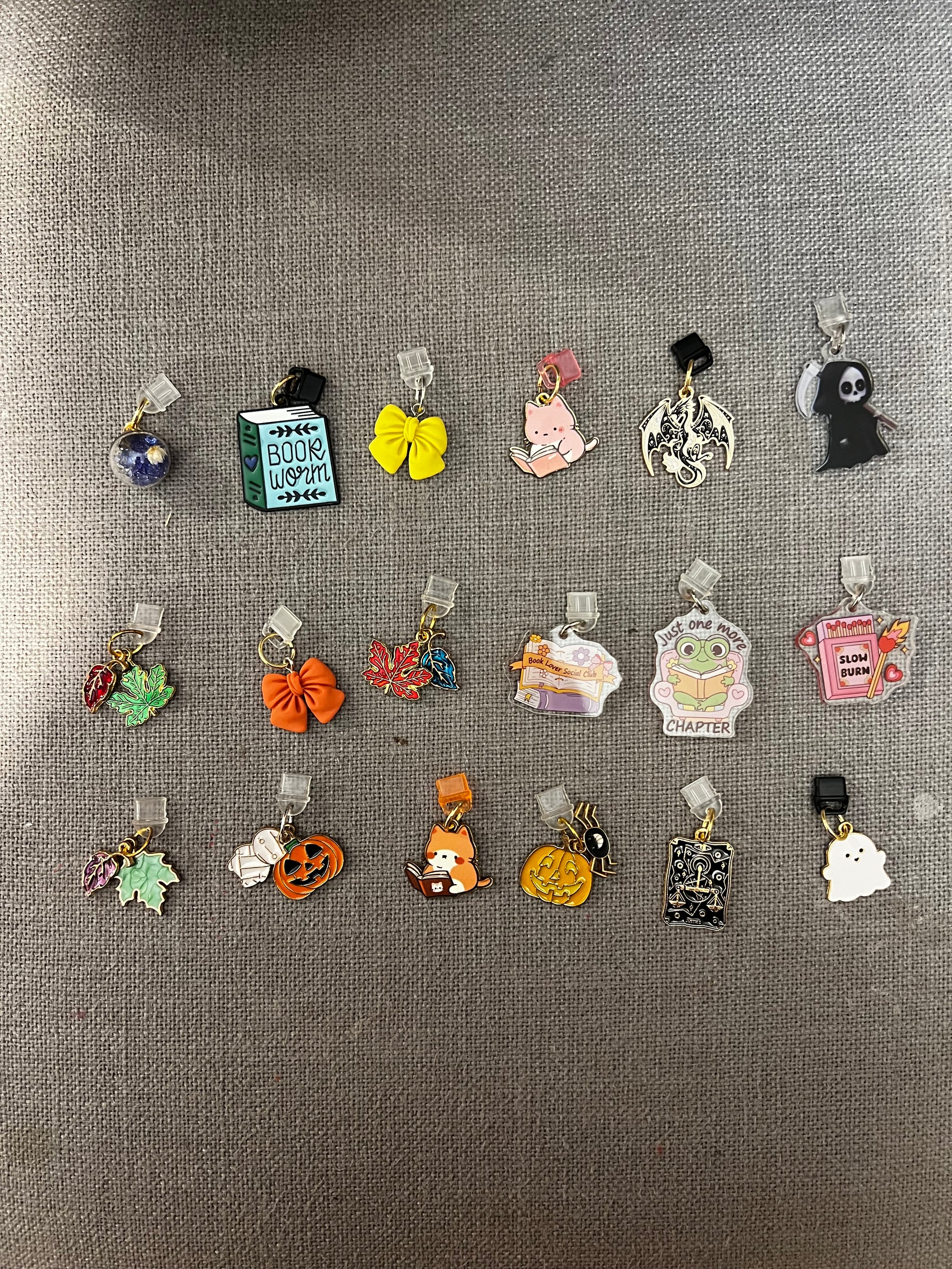 USB-C charging port charms - Beautiful Bookish Things