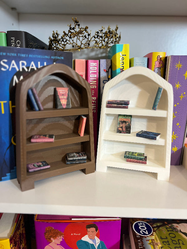 mini bookshelf 3D printed - Beautiful Bookish Things