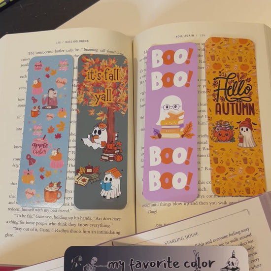 Fall and Halloween Bookmarks