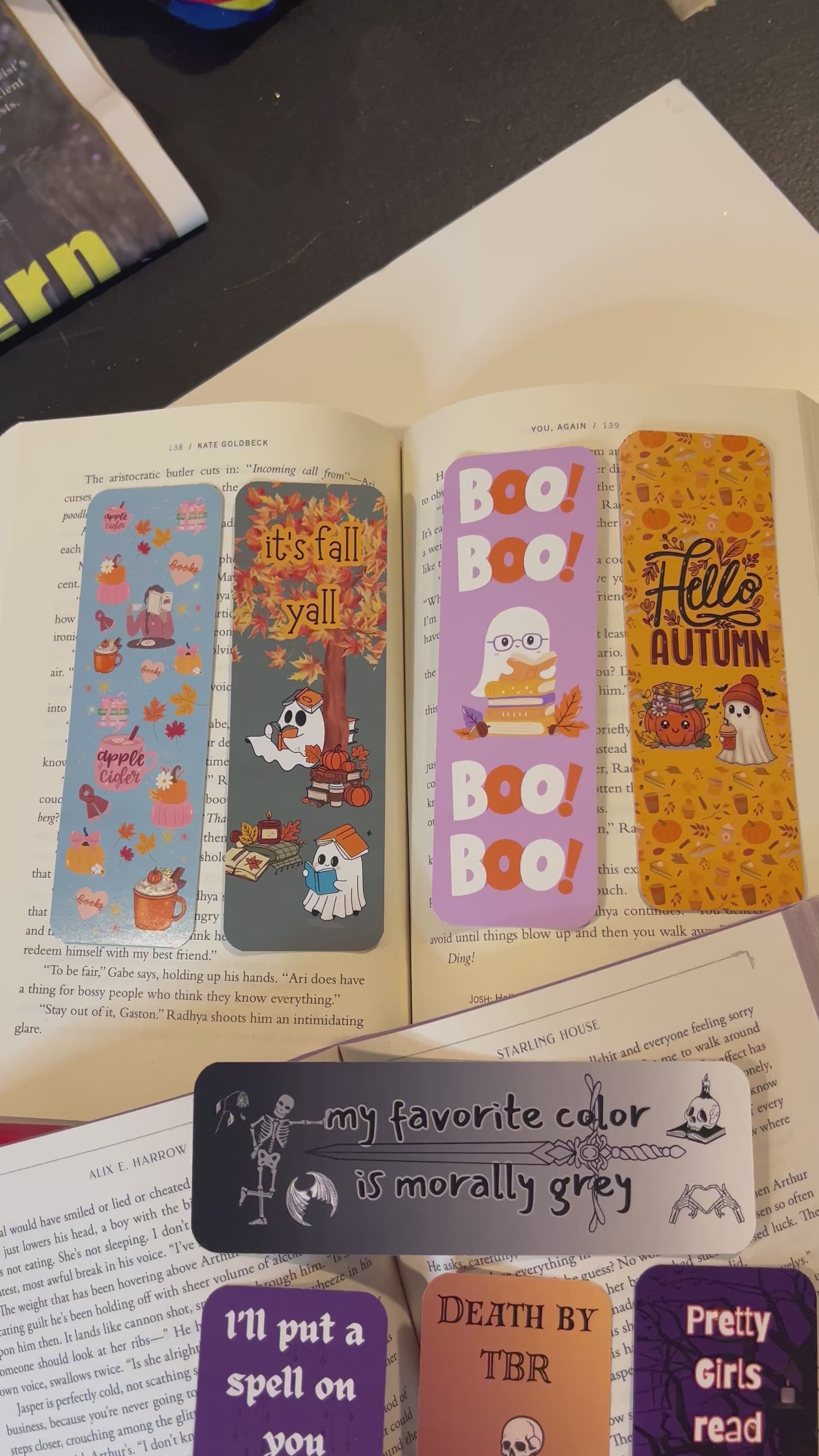 Fall and Halloween Bookmarks