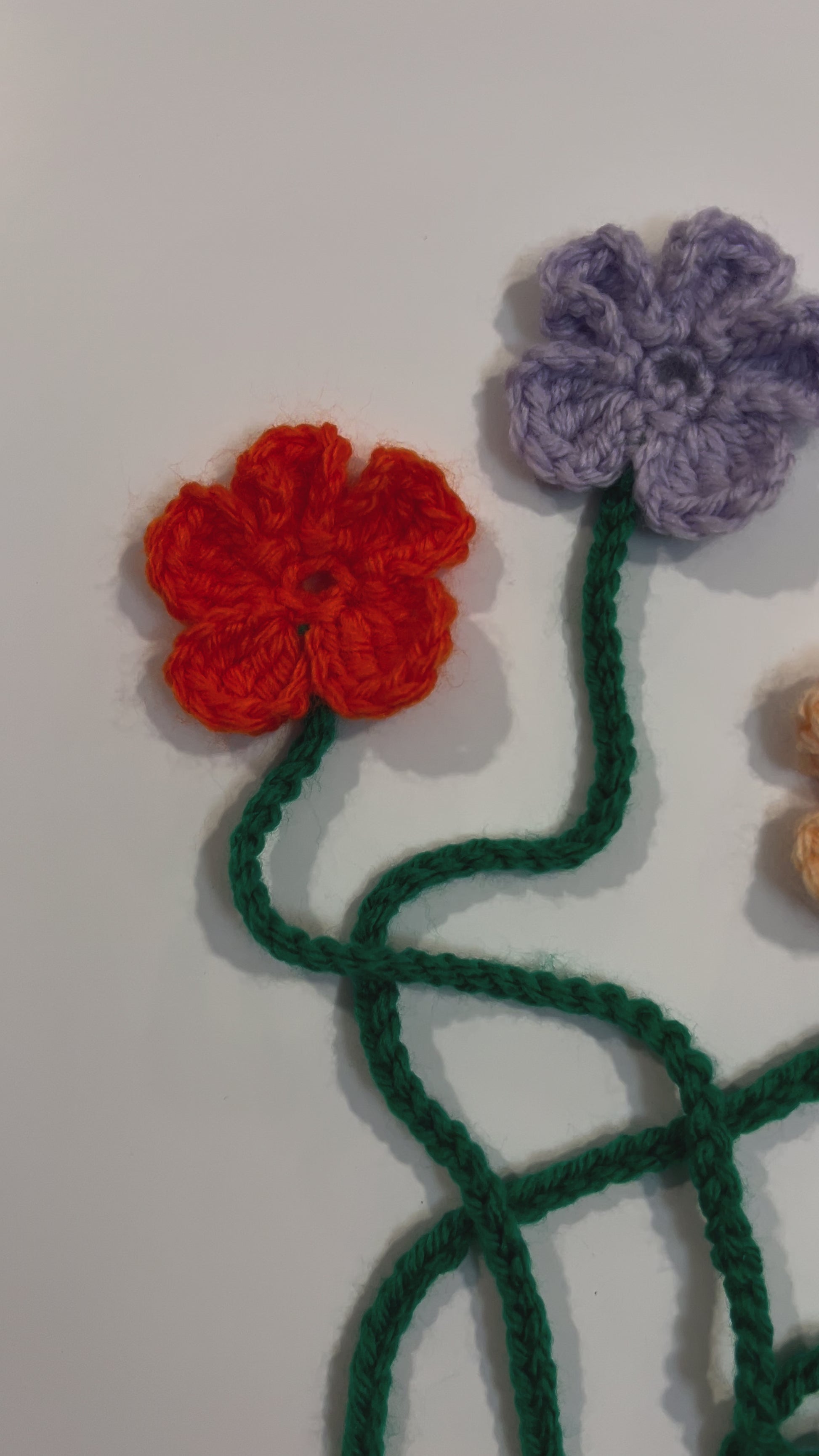 Crochet Flower Bookmark