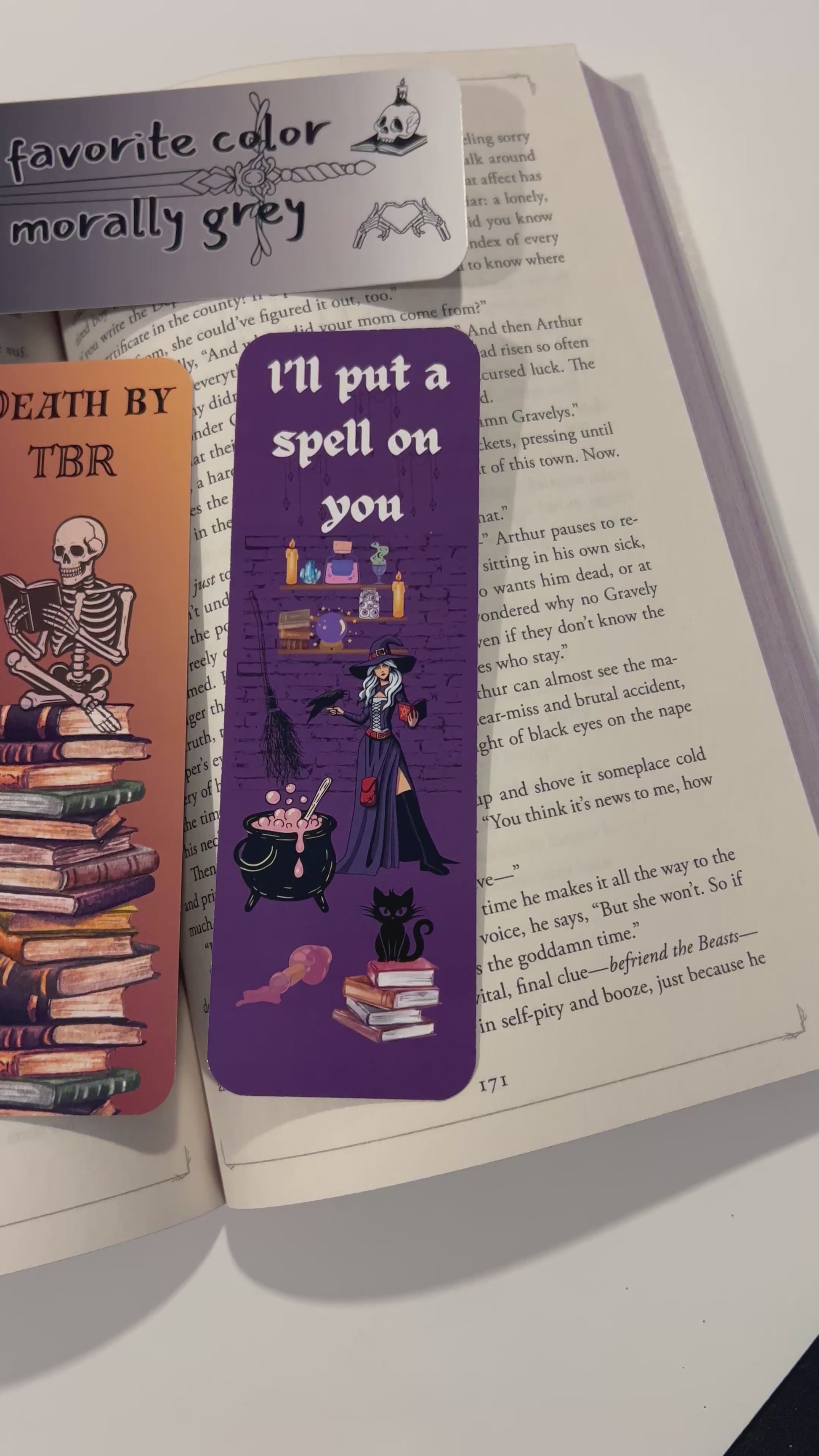 Fall and Halloween Paper Bookmarks