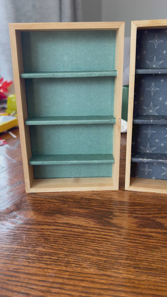 Wooden Mini Bookshelf